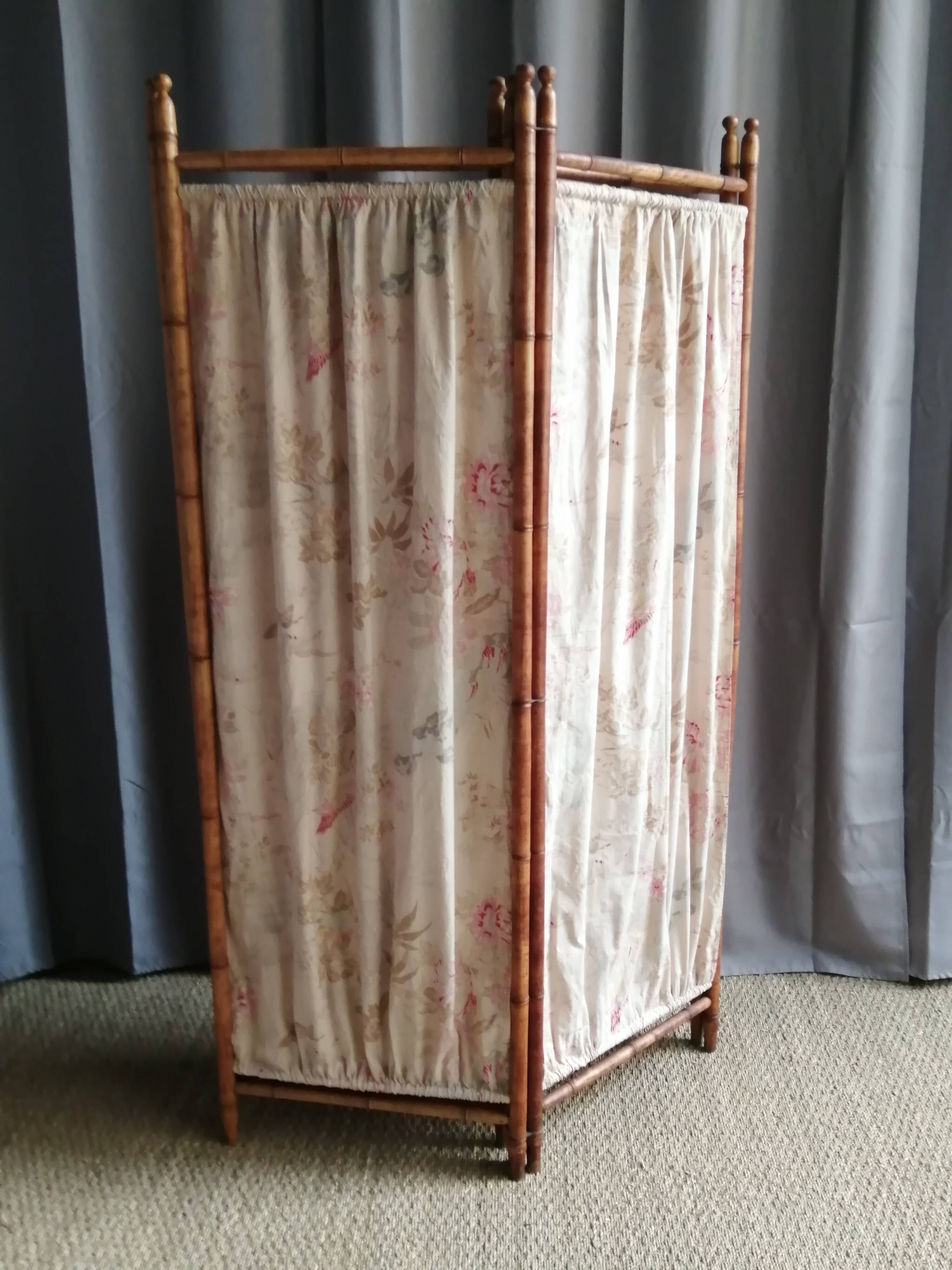 Vintage rattan screen