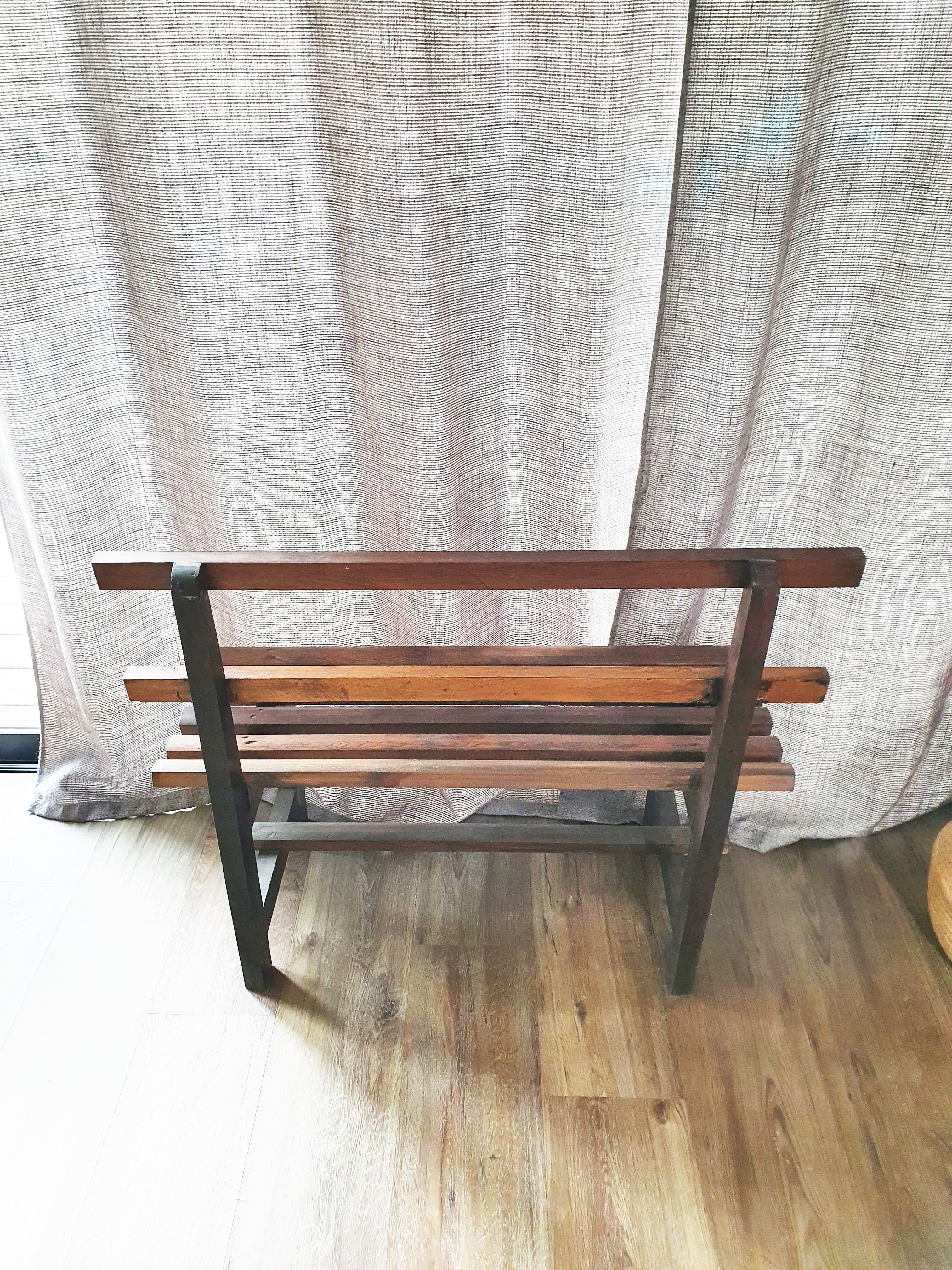 Wooden bench