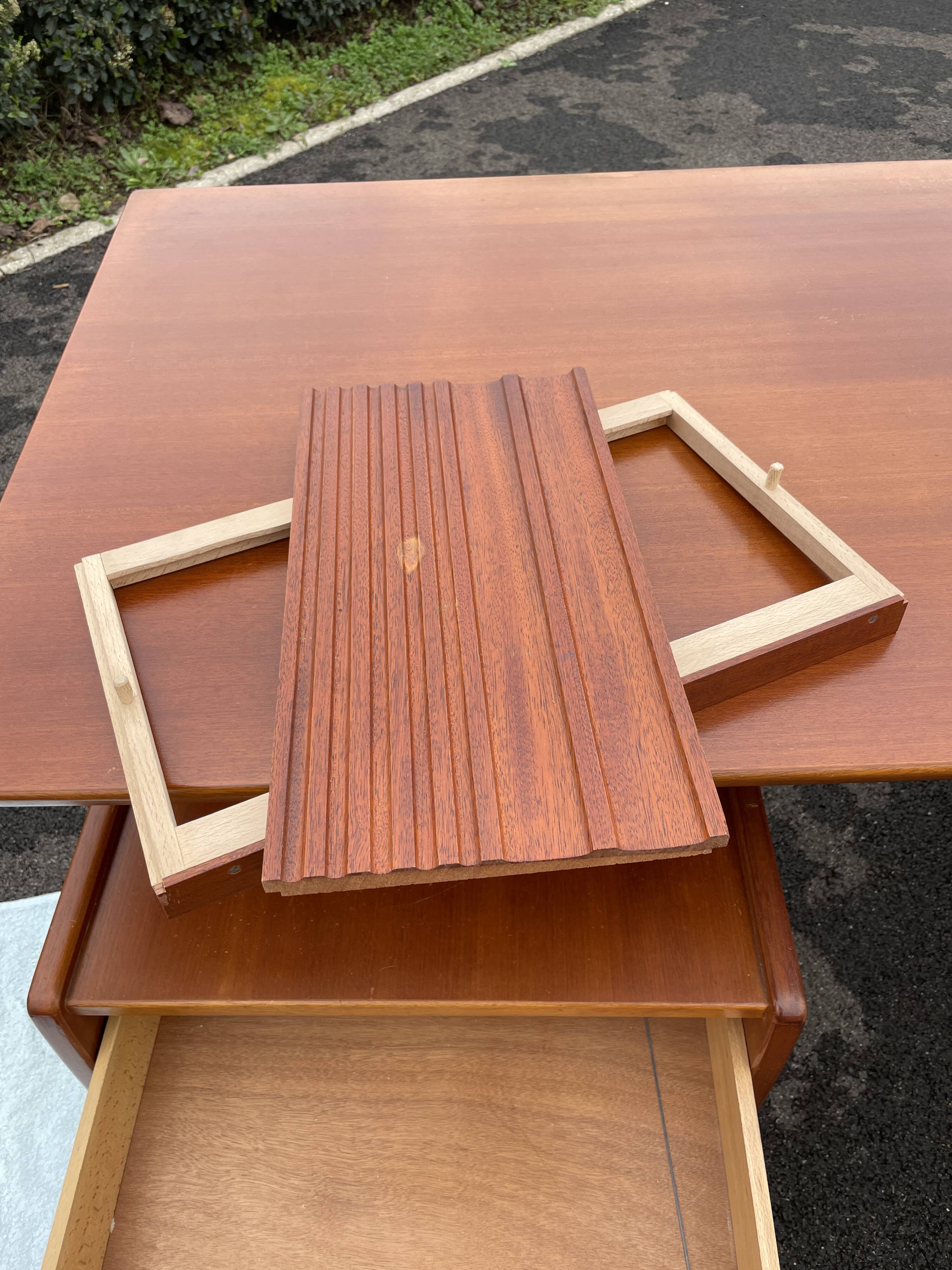 Desk Jacques Hauville 1960 bema and enfilade desk