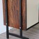 Bibliothèque vintage modulable en bois et métal, 1960