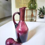 Bubbled glass decanter