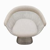 Set of Four Chairs Designed By Warren Platner With Steel structure, 1960's