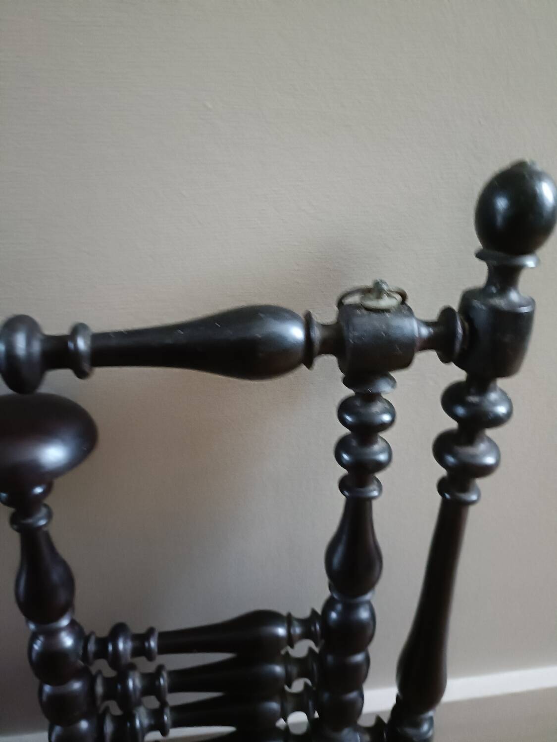 Napoleon III style wall-mounted coat rack