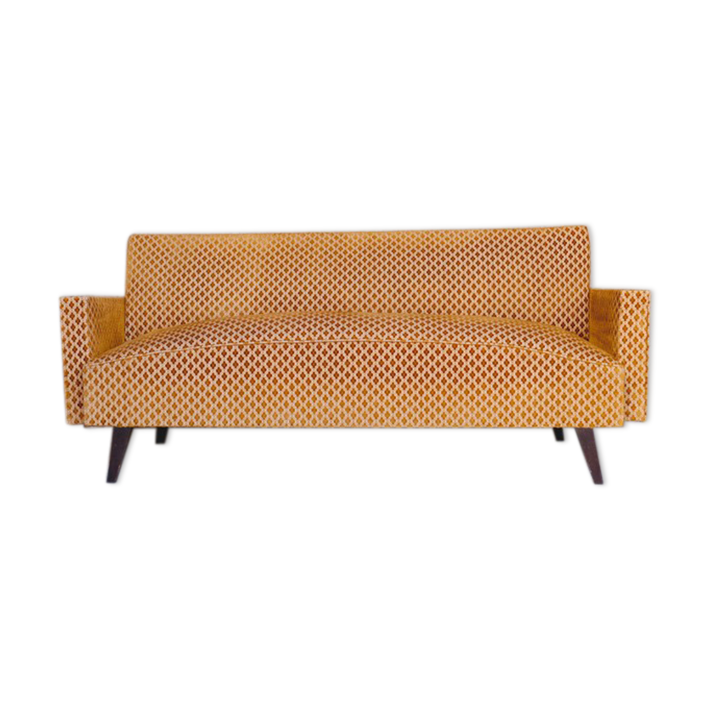 Vintage sofa 3 places yellow