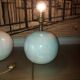 Ceramic lamp foot, iridescent white