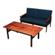 Capella Bench and table by Illum Wikkelsø for Niels Eilersen, 1960s