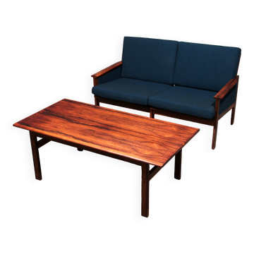 Banc et table Capella par Illum Wikkelsø pour Niels Eilersen, 1960