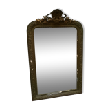 Old mirror with pediment - 133x83cm