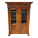 19th century empire style 2-door walnut bookcase