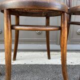 Lot de 4 chaises bistrot café bois courbé dépareillées