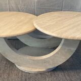 Travertine coffee table from the 70s