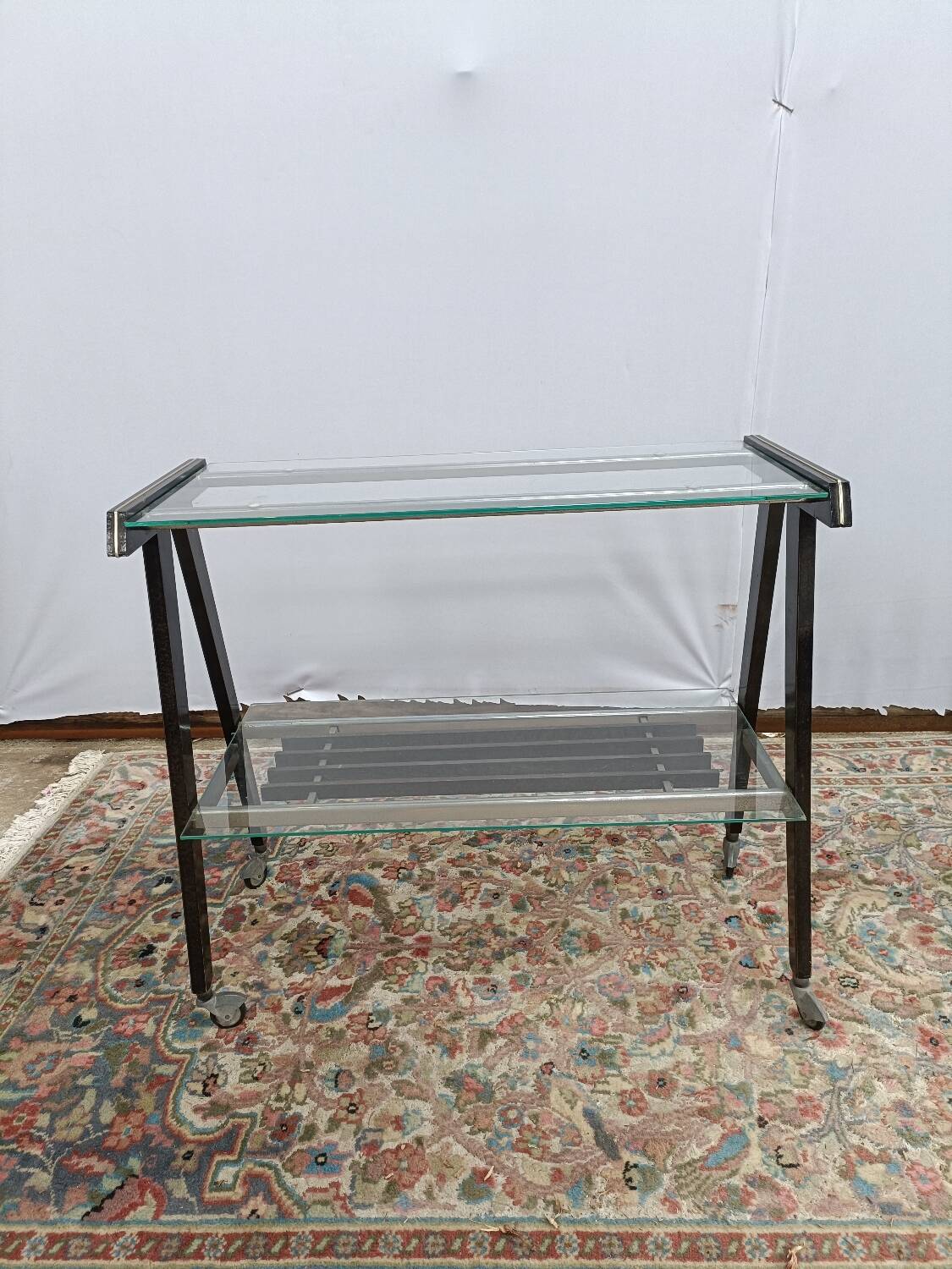 1970s wheeled dessert trolley