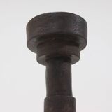Signed Studio Pottery Brutalist Stoneware Cylindrical Object 1960s