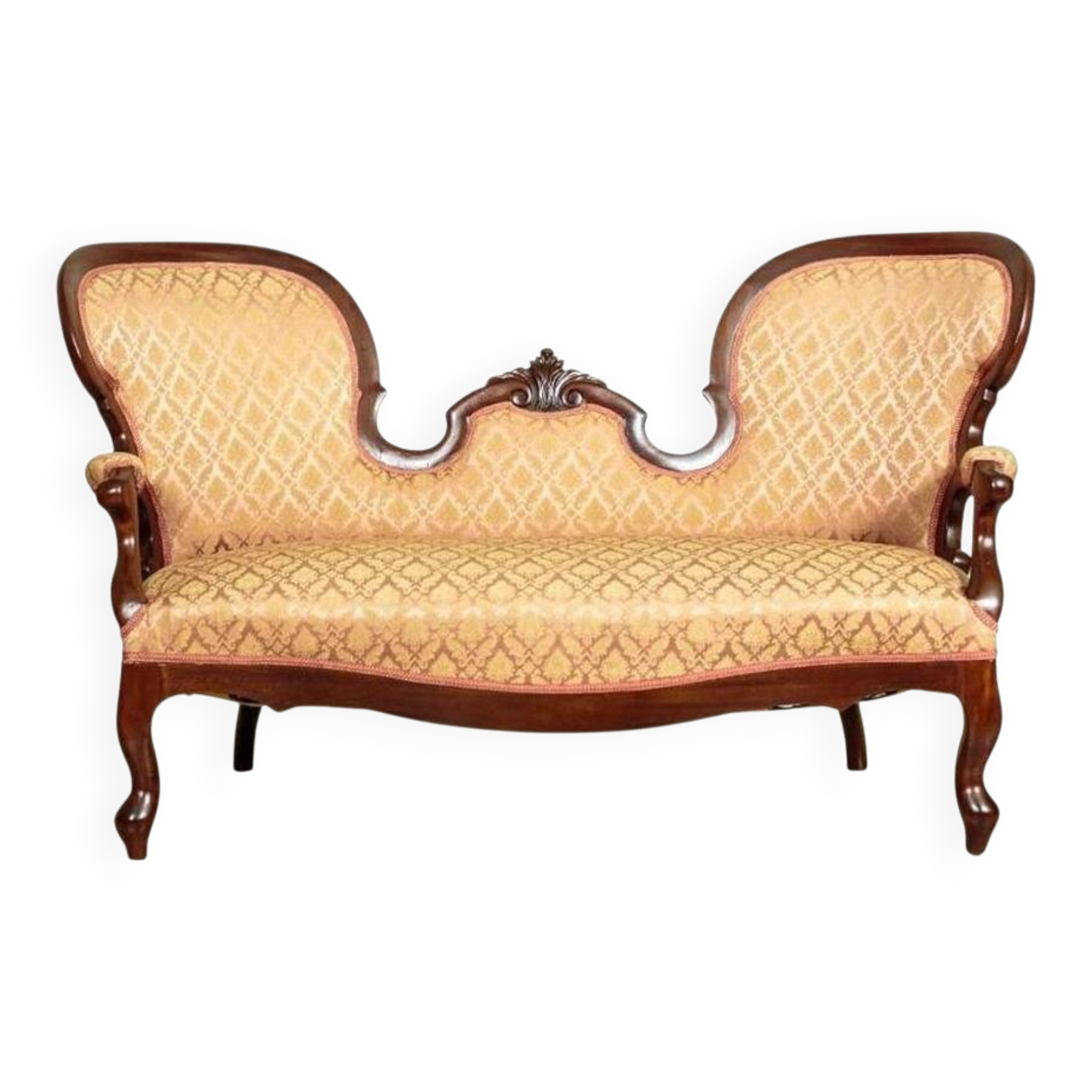 Vintage Walnut Sofa, 1880