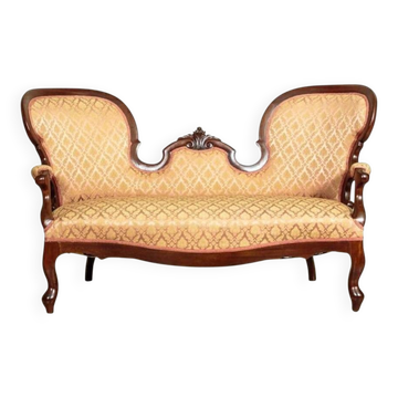 Vintage Walnut Sofa, 1880