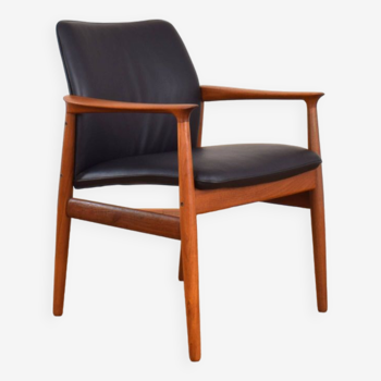 Mid-Century Danish Teak Armchair by Grete Jalk for Glostrup, 1960s.