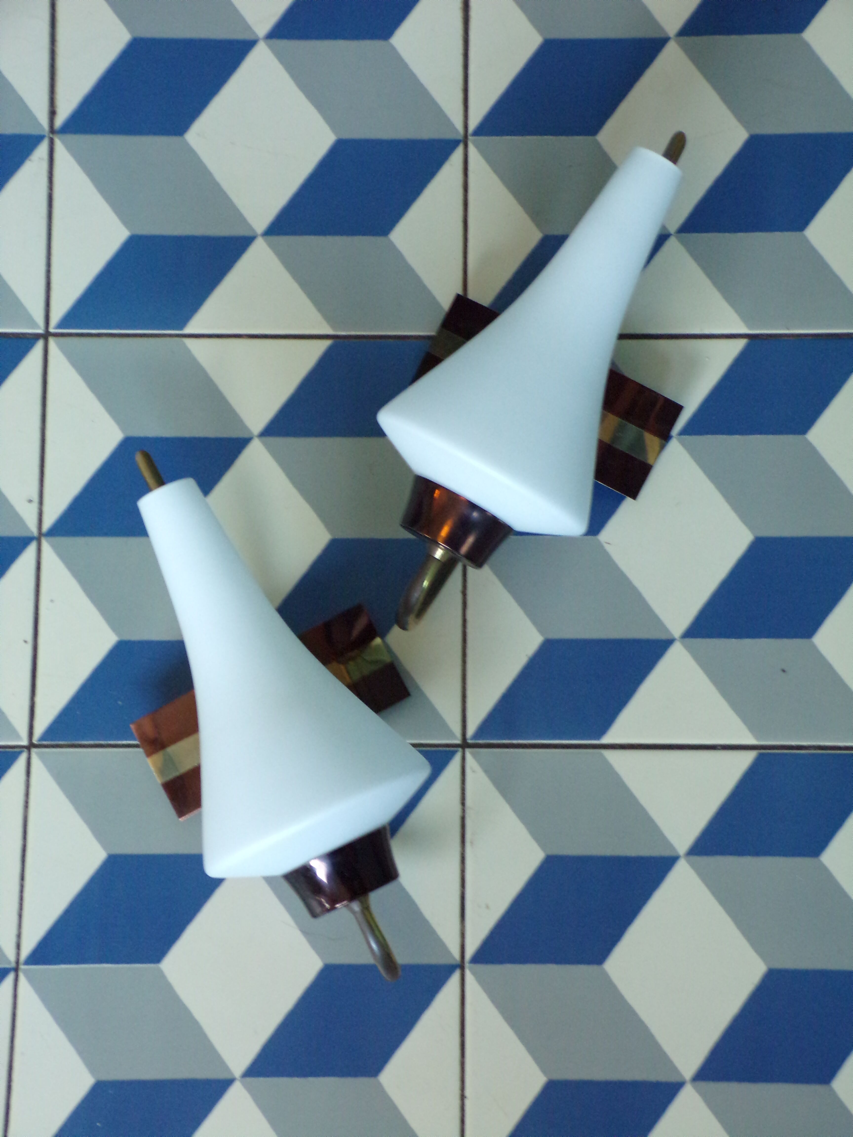 Pair of wall lamps 1960