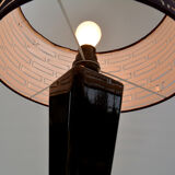 70s Hollywood Regency large table lamp with an openwork lampshade, Belgium