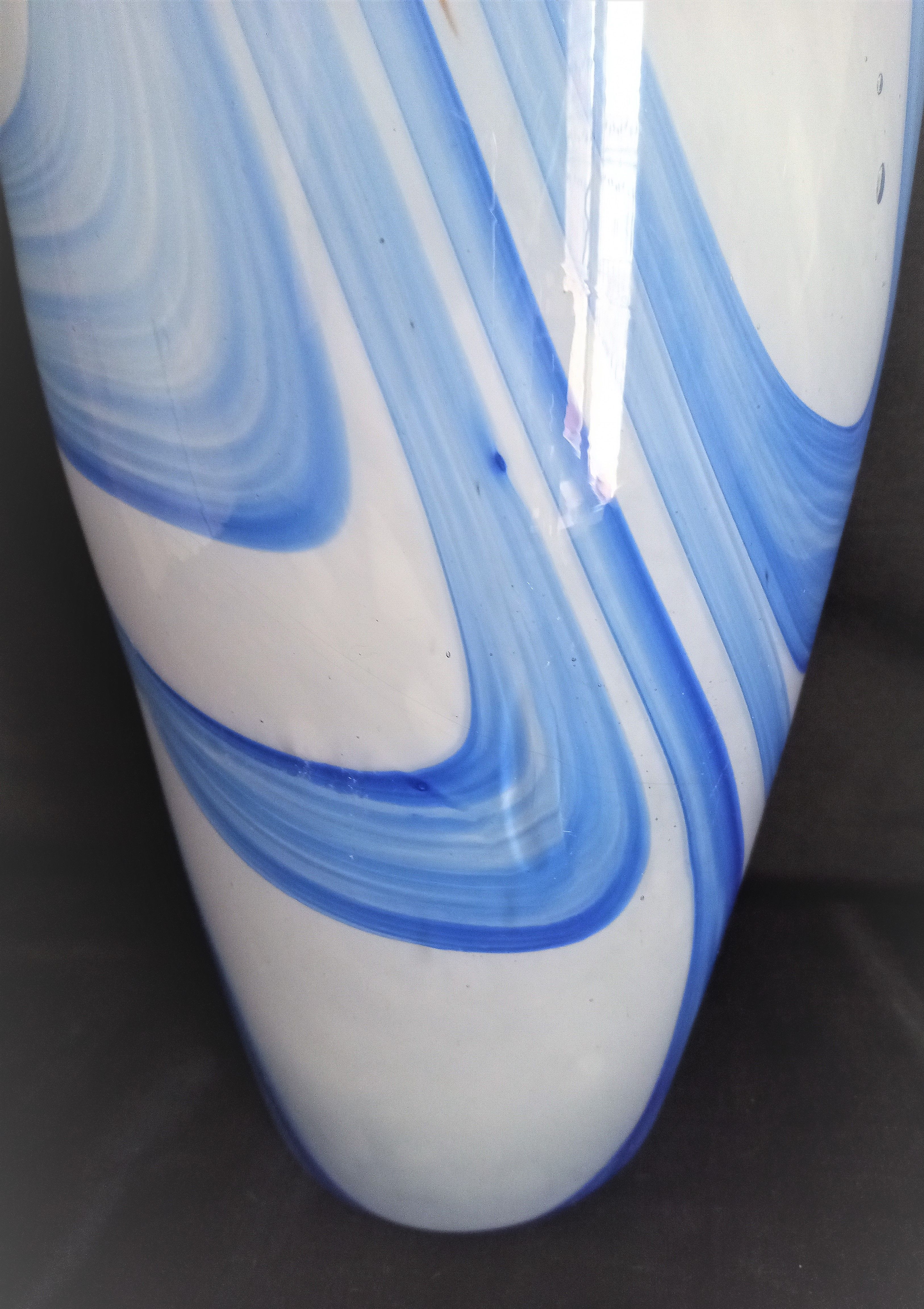Large Murano glass soliflore vase, H - 38 cm.
