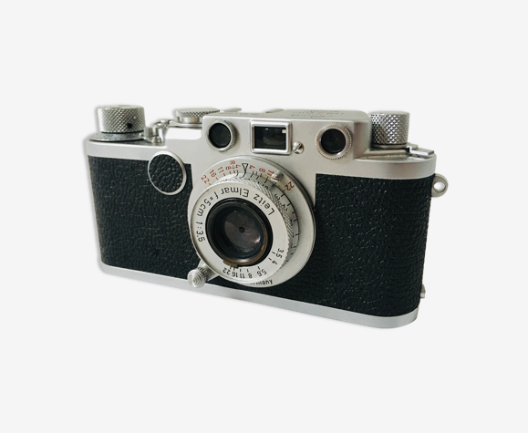 Appareil photo télémétrique Leica IIf Red Dail 35mm – Leiz Elmar f 3.5/50mm à monture à vis - 1956