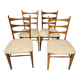 4 beech chairs, 1960s