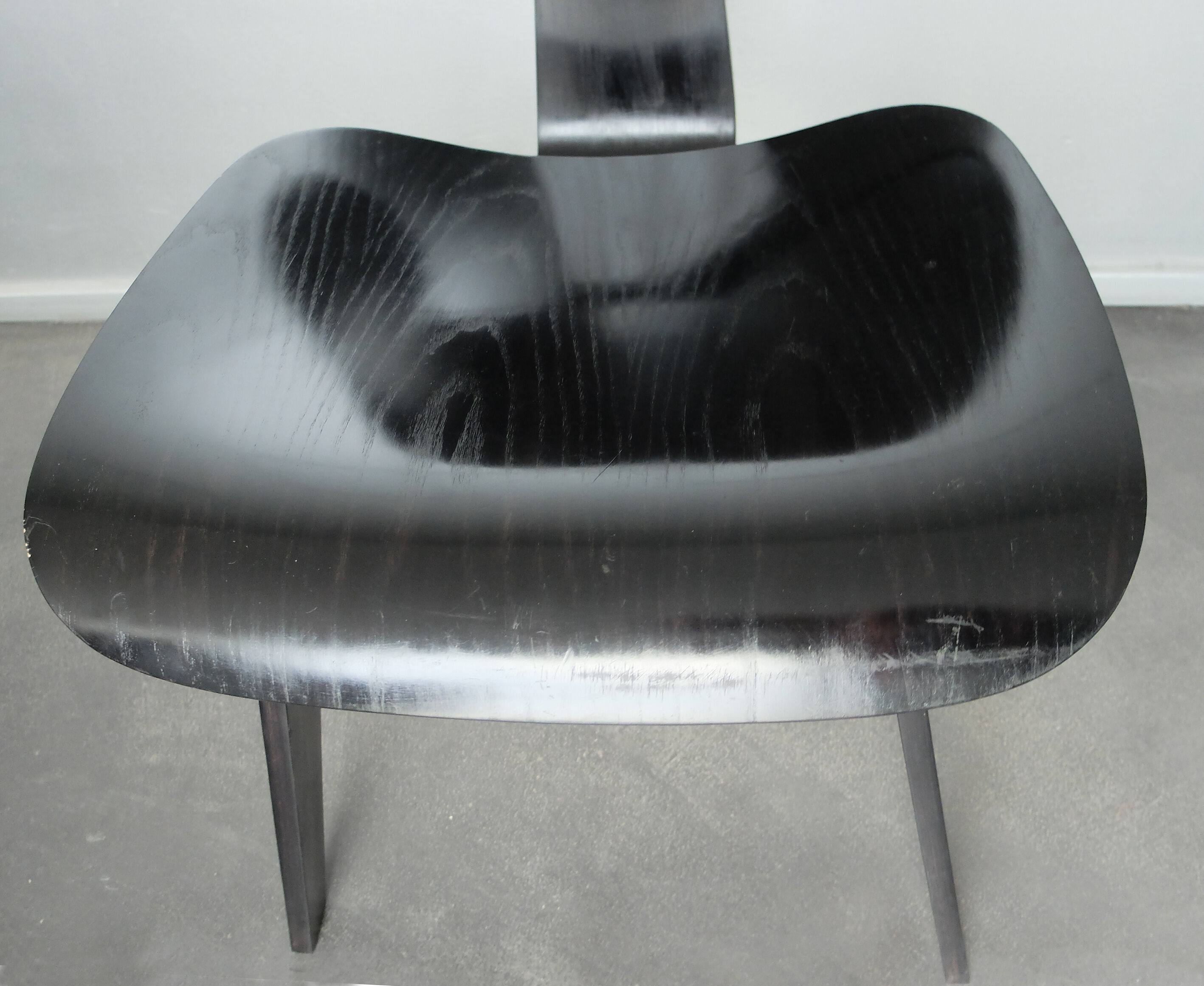 Black DCW chair by Charles & Ray Eames for Herman Miller, 1980