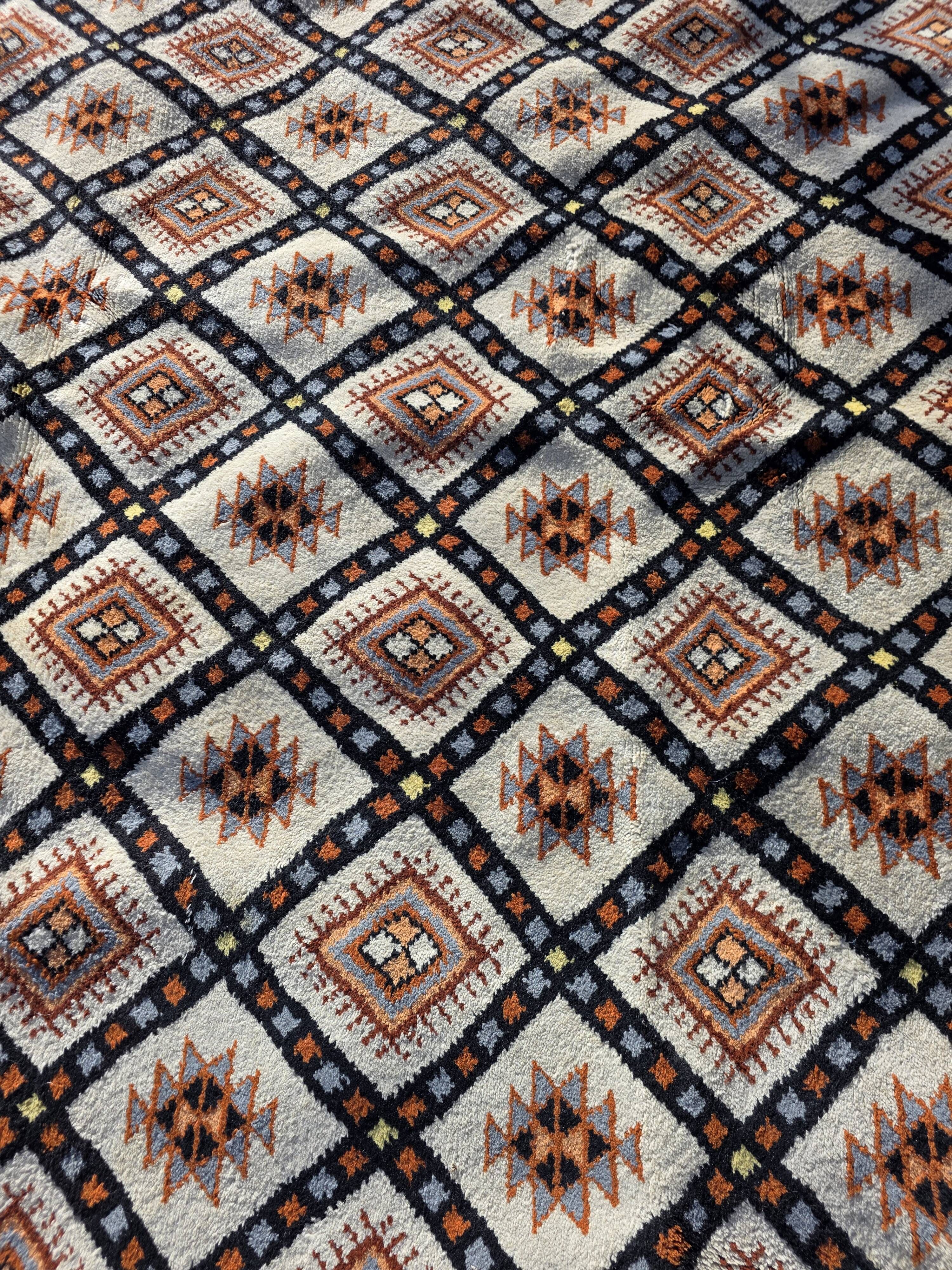 Tapis scandinave en laine des années 60/70