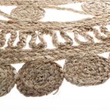 Bohemian carpet round jute 120 cm