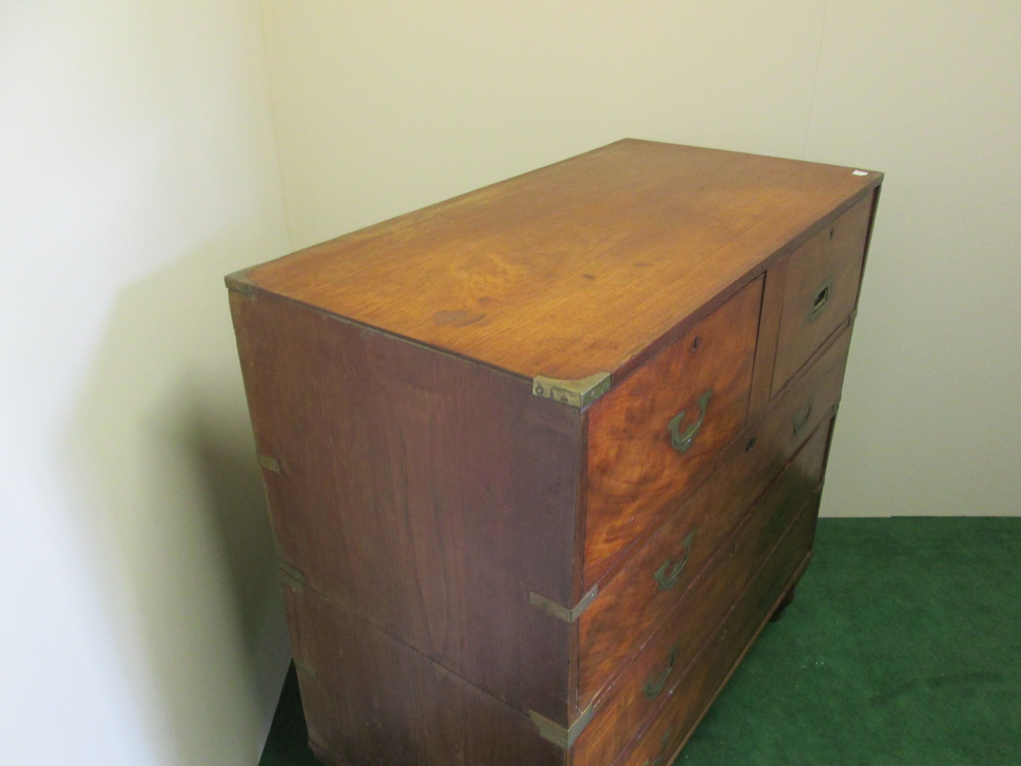 Commode bateau ancienne en acajou massif