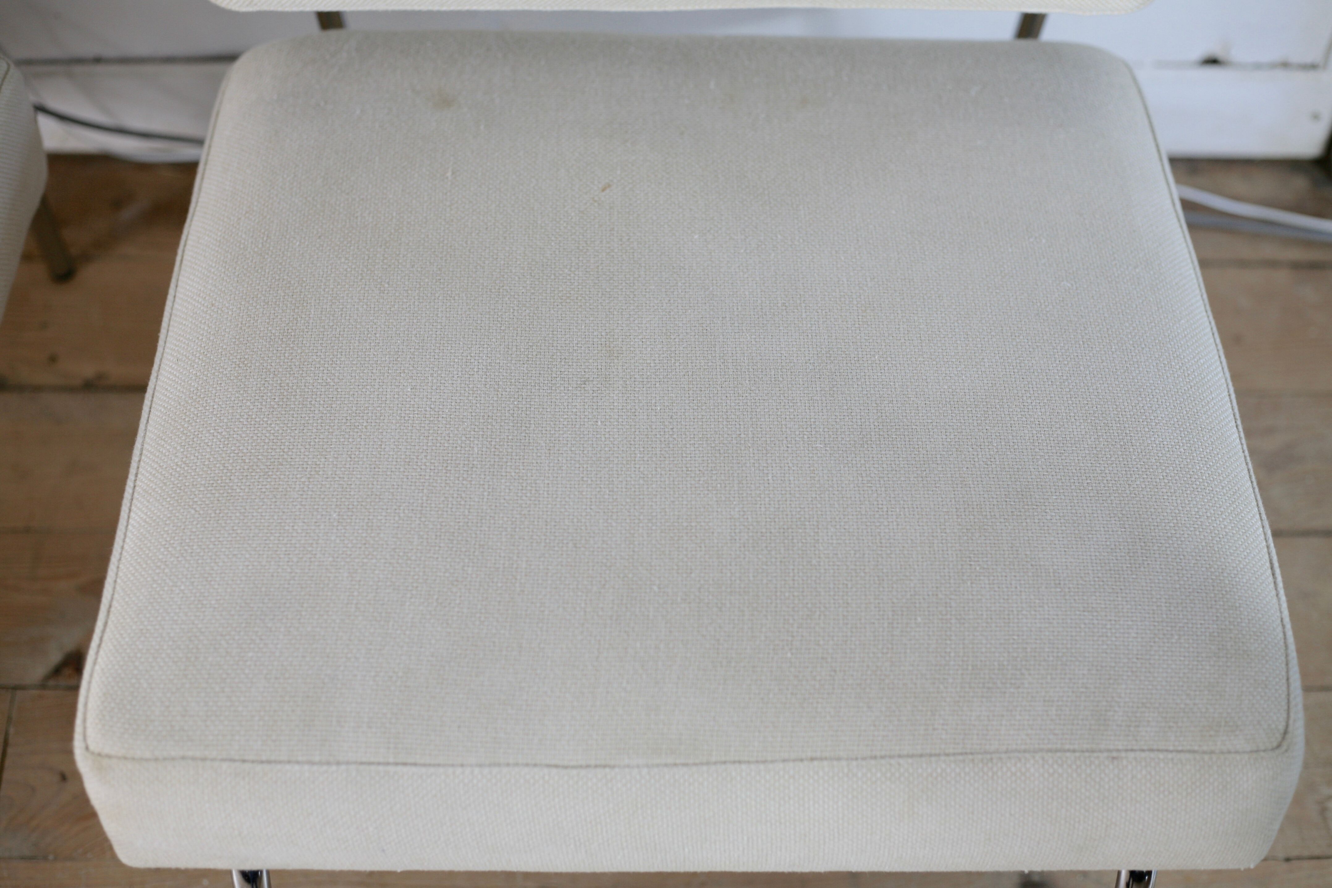 Pair of 60s heaters, steel and wool, France