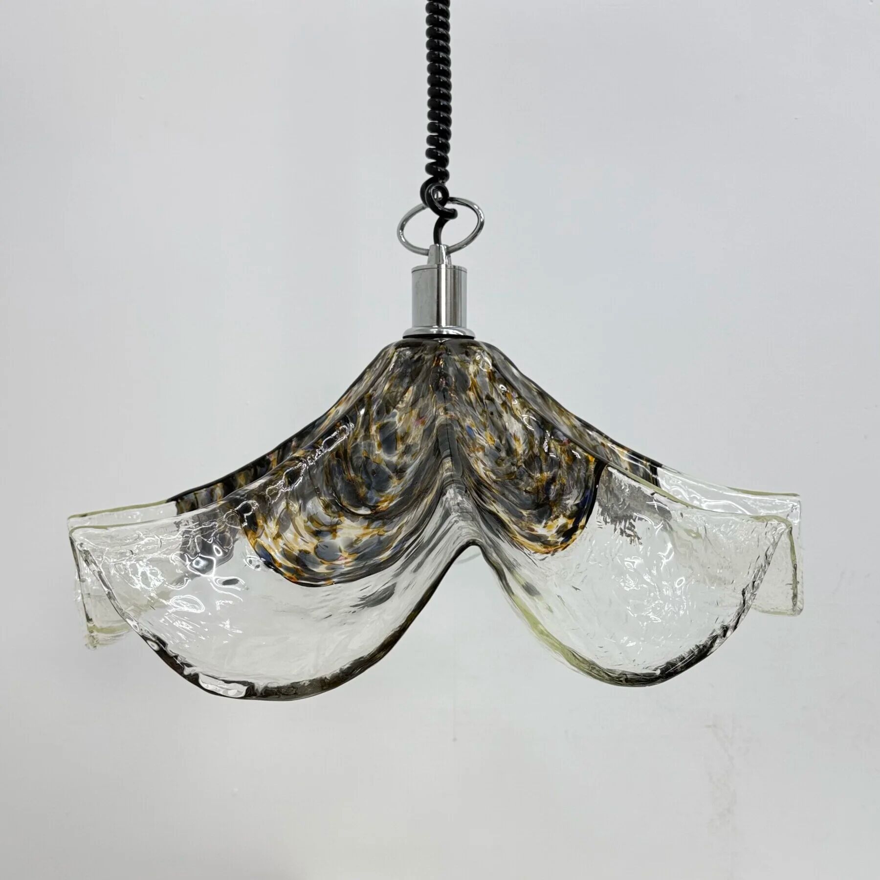 Lampe en verre et métal