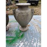 3 cast iron vases from 1900 from Charleville-Mézières