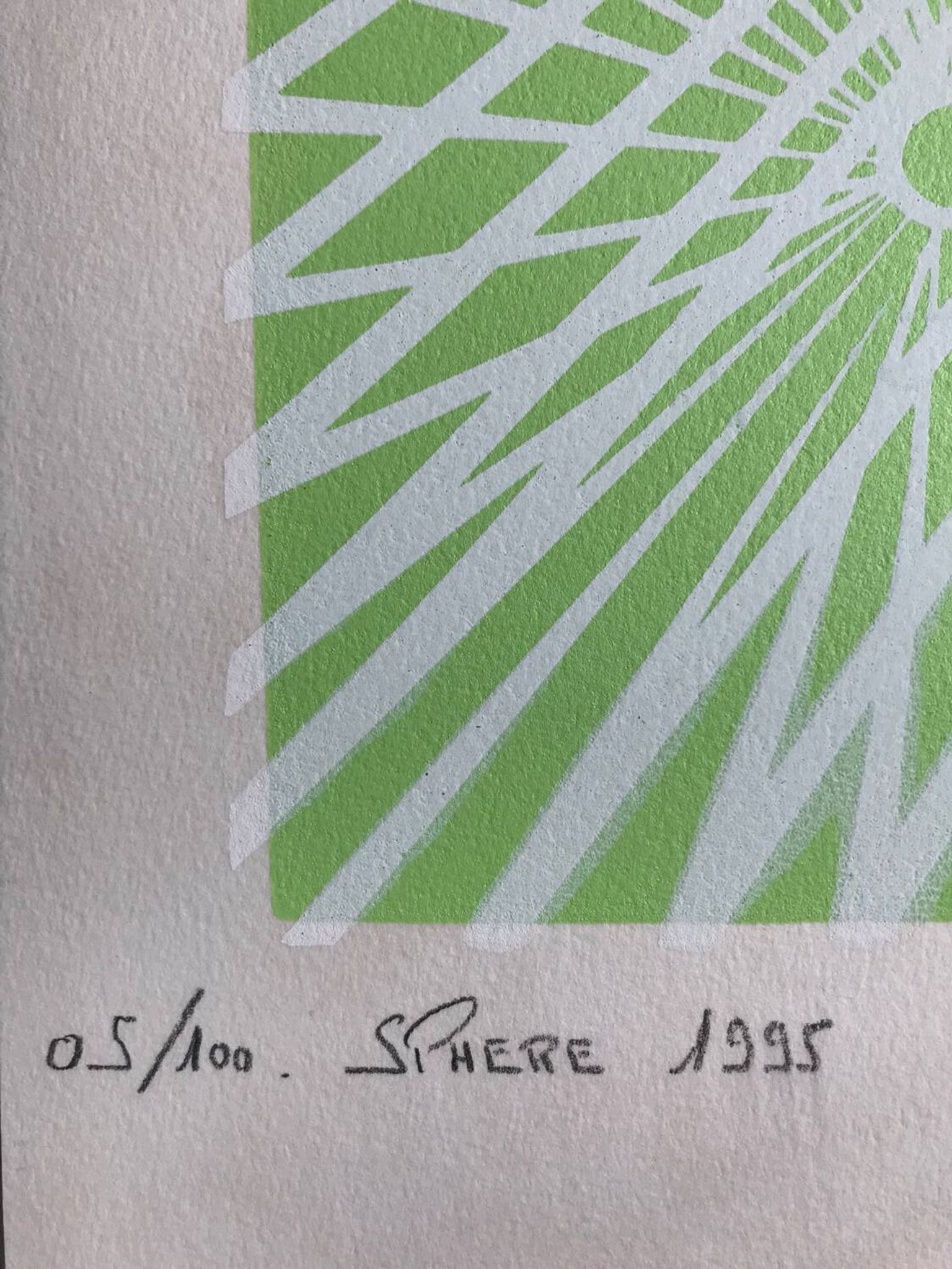 Structure 1995. kinetic lithograph signed c. du plessis