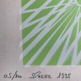 Structure 1995. kinetic lithograph signed c. du plessis