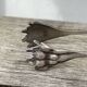 Silver-plated metal sugar tongs