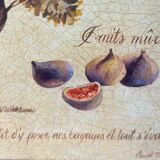 Botanical painting, fig tree of the south, XXI century