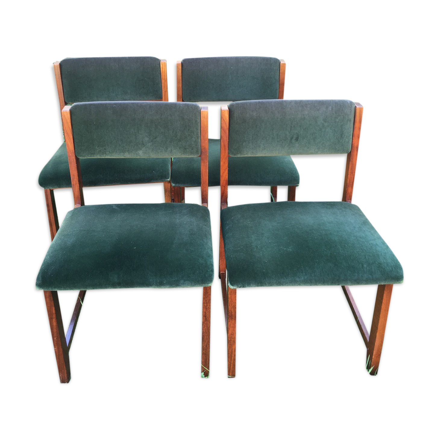 Four chairs with swivel back