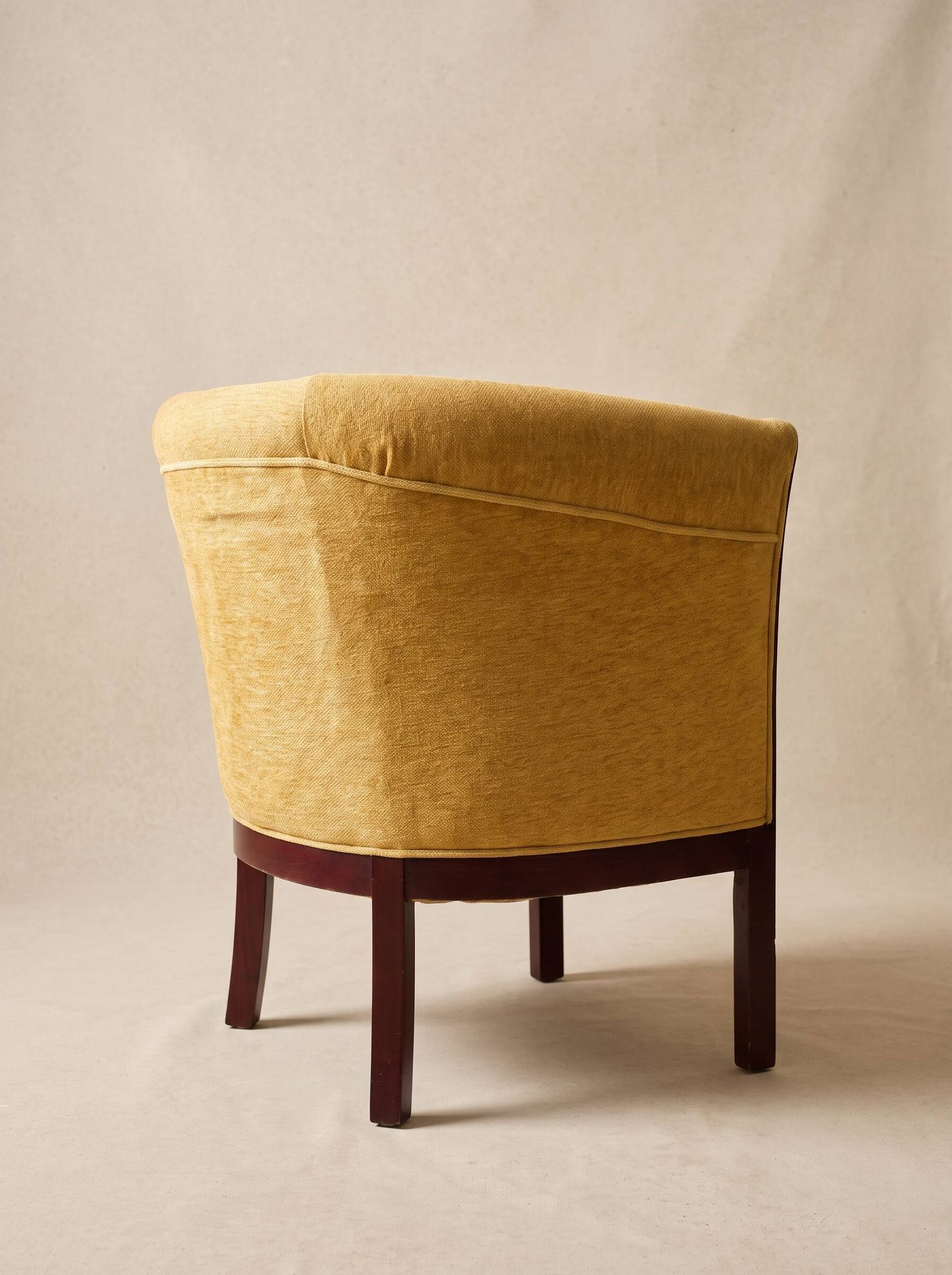 Art Deco gondola armchair in mahogany and marquetry – 1930s