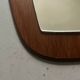 Scandinavian teak wood mirror, circa 1950 / 1960