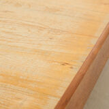 Mid-century daybed in oak and blue formica, Czechoslovakia, 1960s