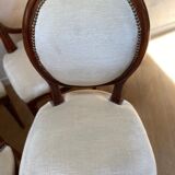 Series of 4 medallion chairs