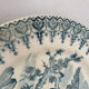 Flat plate iron earth Gien French earthenware eagle decoration - faience