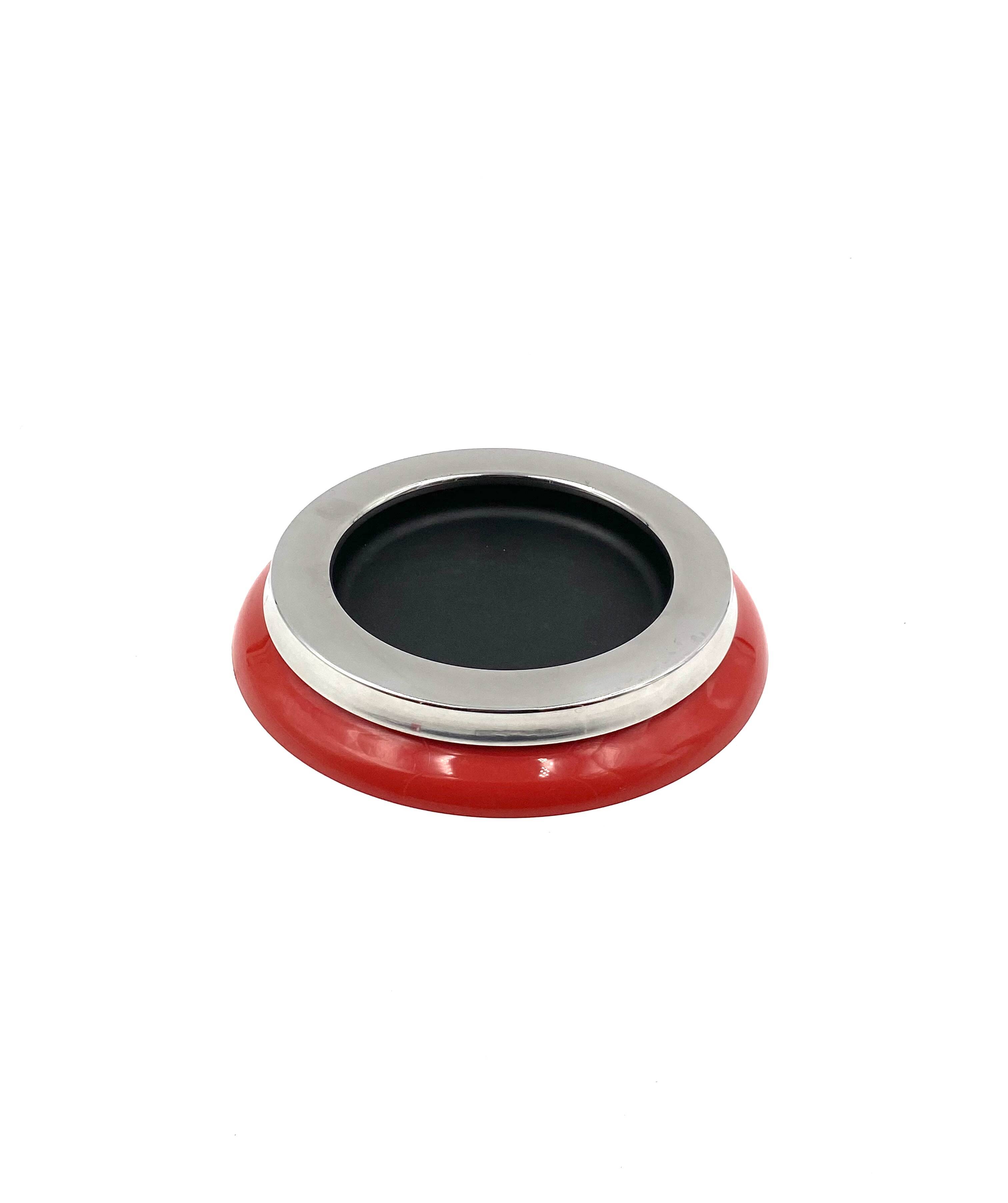 Sergio Asti, mod.4635 red ashtray / catchall, Kartell Italy 1967