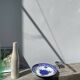 Round hollow ceramic dish with Saint Amand flower
