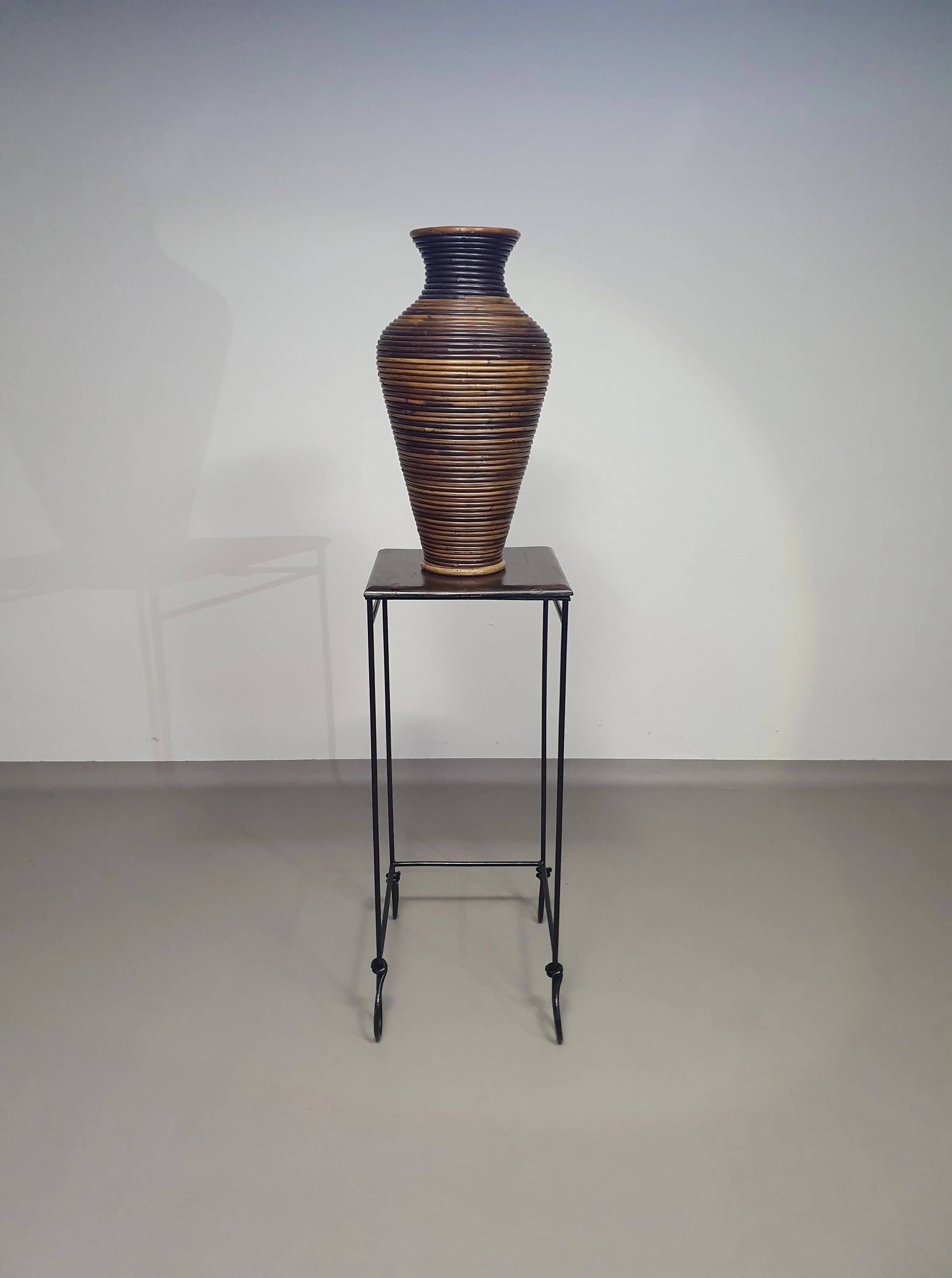 Wrought iron plant stand / side table