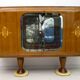 Vittorio Dassi Mid-Century Modern Italian Mahogany Cabinet Bar, 1950s