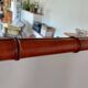 Large vintage bamboo mirror