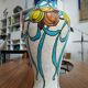Boch la Louvière art deco lamp in cracked faint lamp