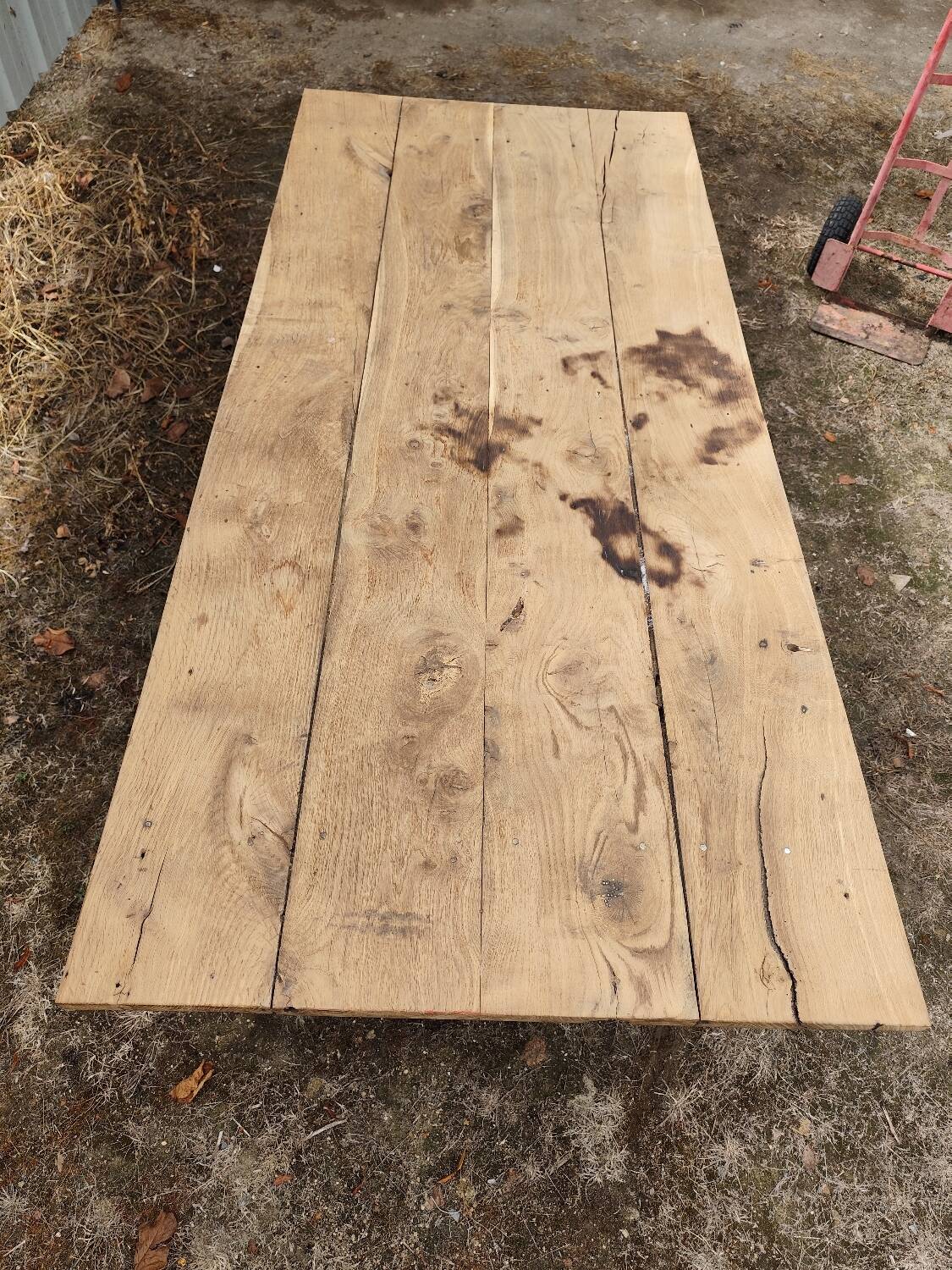 200 cm Solid oak farmhouse table