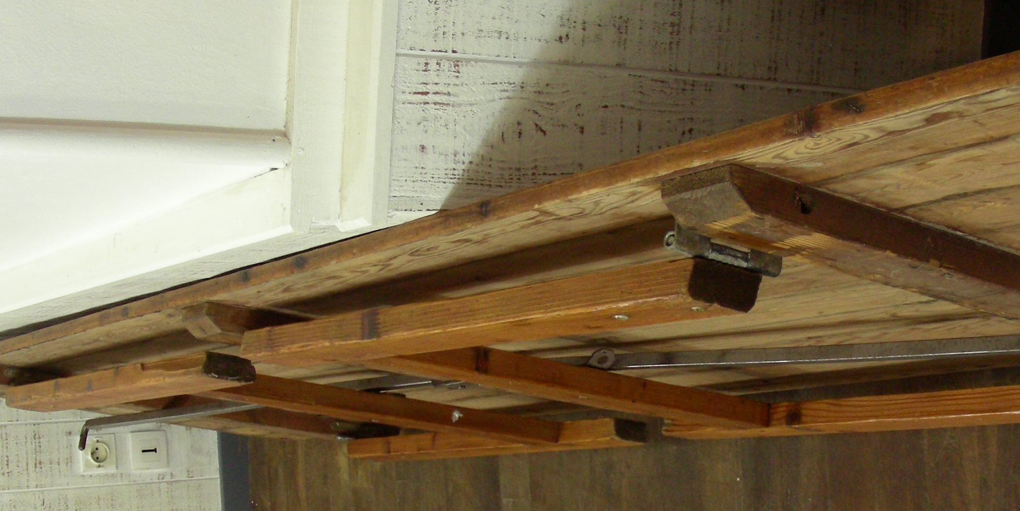 Large folding harvest farm table